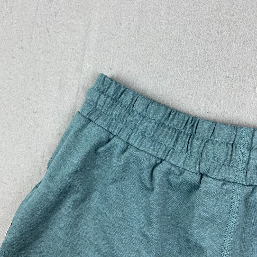 Vuori Halo Performance Shorts Womens XS zip pocket teal Heather Drawstring VW339 - Picture 6 of 11